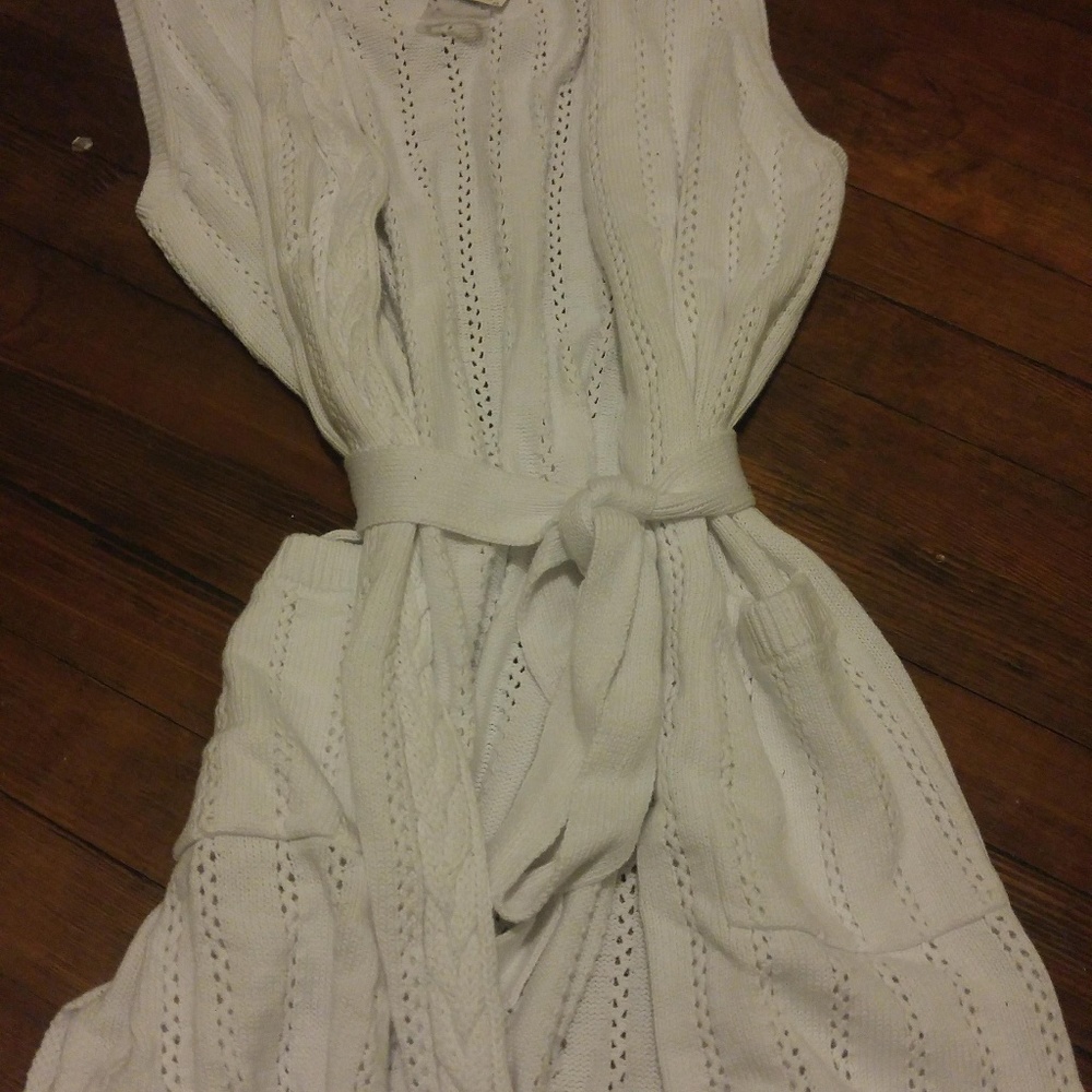 Isaac Mizrahi Live! Pointelle Stitch Sweater Vest